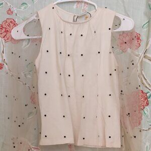 ZARA Long Sleeve Cream Shirt Size Kids 11-12